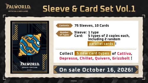 Palworld sleeve card - sleeve, set