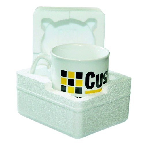 Polystyrene mug box - mug, mailer