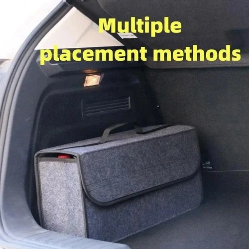 Grey car boot organiser felt - grey,
