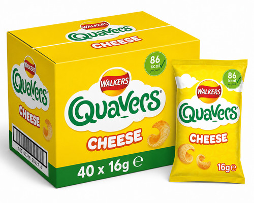 Walkers quavers crisps box - quavers, of